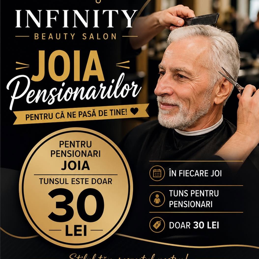 Materialul oficial Joia Pensionarilor, tuns 30 lei